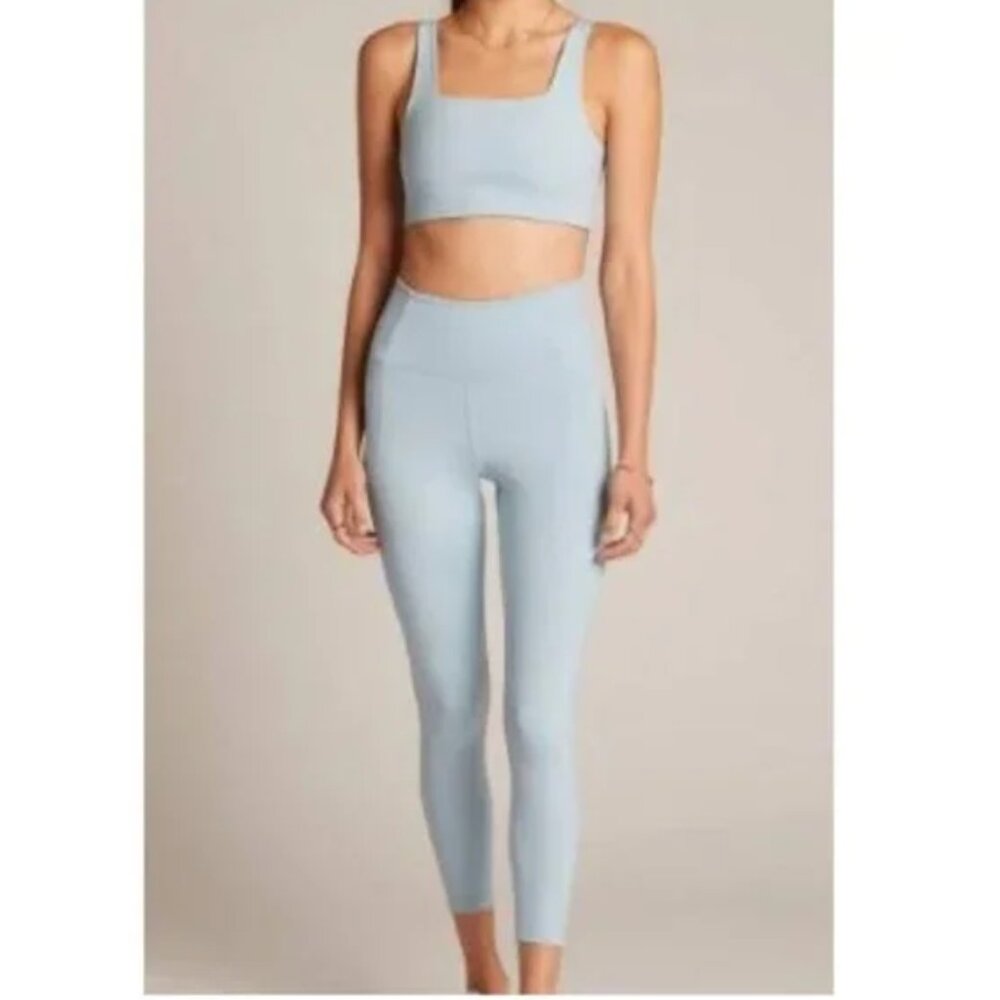 Girlfriend Collective Compressive High-Rise Leggings - Medium - Silver Blue Gray